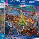 Ceaco - Zac Kinkade - Classic Christmas - Santa's North Pole - 1000 Piece Jigsaw Puzzle