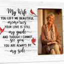Memorial Cardinal Gifts Picture Frame for Loss of Wife, Sympathy Gifts, In Loving Memory Wooden Picture Frames for Loss of Wife