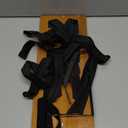 Floating Bookshelves for Wall, Rustic Wood Hanging Wall Bookshelf, Upside Down Book Shelf and Wall Mounted Bookshelves for Home Decor in Bedroom, Living Room, Carbonized, 2 Pack (16.5 in, Brown)