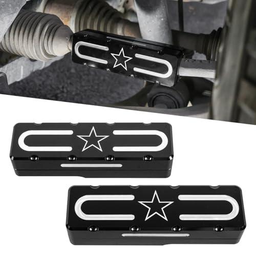 Tmipakioy Aluminum Left and Right Tie Rod Sleeves Tie Rod Brace Protector Set Tie Rod Bar Cover Compatible with for Ford Bronco 2 Door 4 Door 2021 2022 2023 2024 (Non Hoss 3.0)