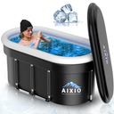 AIXIO Large Ice Bath Tub for Athletes with Cover: 146 Gallons, Ice Pod Cold Plunge Tub for Adults Cold Therapy,Recovery, XXL Portable Ice Bath Plunge Pool at Home,Gyms,Indoor,Outdoor Use