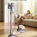 FEPPO Cordless Vacuum Cleaner, Upgraded 70Mins Powerful Vacuum Cleaners for Home with Self-Standing, Touch Screen, Anti-Tangle Stick Vacuum Cordless, Wireless Vacuum for Hardwood Floor/Carpet/Pet Hair