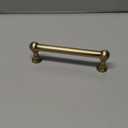 Khtumeware 10 Pack Brushed Brass Cabinet Pulls 4 Inch(101.6mm) Hole Centers Warm Brass Kitchen Cabinet Handles Cabinet Hardware for Cabinets Cupboard Handles Drawer Pulls