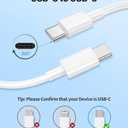 15FT USB C to USB C Cable, USBC to USBC Fast Charger Cord, Extra Long Type C to Type C Fast Charging Cable for iPhone 17 air 16 15 Pro Max Plus,Galaxy S26/S25/S24,iPad Pro/Air,MacBook Pro/Air-2Pack