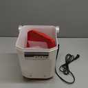 Heated Chicken Waterer, 2 Gallon Thermostatic Poultry Drinker with 4 Nipples, Outdoor Winter Water Heater with Leg Base for Chickens, Ducks, Geese, Turkeys, Anti-Freeze Automatic Watering System (Red)