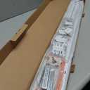 Ceiling Curtain Track, Curtain Track with Roller Hooks, 9ft - 12ft Ceiling Mounted Rail Set for Room Divider, White