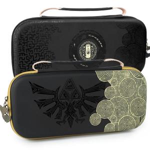 TIKOdirect Carrying Case for Nintendo Switch 2 (2025), Portable Travel Bag with 12 Game Card Slots, Hard Shell Case for Nintendo Switch 2 Console Joy-Con & Accessories, Kingdom, Black