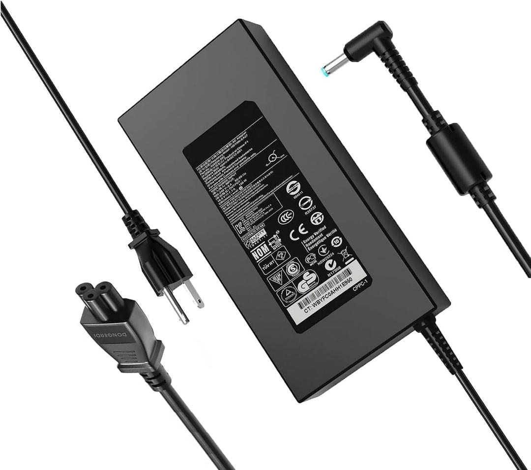 150W 135W AC Charger Compatible with HP Zbook 15 G3 G4 G5 G6, Pavilion 15 17/ADP-150XB B 19.5V 7.7A Zbook Gaming Laptop Adapter 4.5 * 3.0mm Blue tip (HSTNN-CA27)