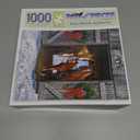 Bits and Pieces  1000 Piece Jigsaw Puzzle for Adults  Horse Barn Christmas - Winter Holiday Scene Jigsaw Puzzle by Artist Russell Cobane, Completed Puzzle Size: 20" x 27"