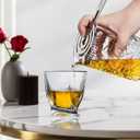 Cocktail Mixing Glass with Strainer Set, 24 oz Crystal Stirring Glass with 304 Stainless Steel Strainer, Elegant and Professional Barware Tools, Bartender Gifts for Men, Housewarming Gift