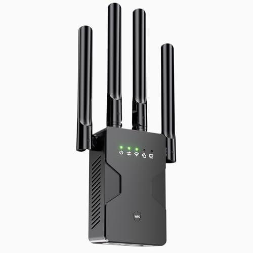 2026 New WiFi Extender Internet Booster for Home, Long Range up to 18ksq.ft, 15X Speed Access Point Ethernet Port, Wireless Internet Repeater Routers Signal Amplifier for Home,1-Tap Setup