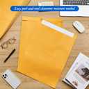Motipuns 25 Pcs 16'' x 20'' Extra Large Mailing Envelopes 32lb with Gummed Flaps, Catalog Envelopes Jumbo Craft for Mailing, Storage and Organizing Documents Office Supplie (Yellow)