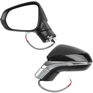 Dasbecan Driver Side Mirror Compatible with Lexus NX200t NX300 NX300h 2018-2021 Power Folding Adjustment Glass Heated with Turn Signal Light Left Exterior Door Mirror Replaces 8794078012 8Pins