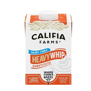 Califia Farms Heavy Whip Dairy Free Heavy Cream Substitute, 16.9 Fluid Ounce -- 6 Per Case, Best By: 04 May 2025