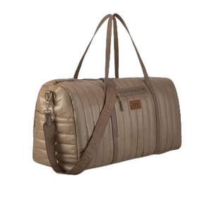 Lee Quilted Travel Duffel Bag for Women, Large Soft Puffy Lightweight Weekender Gym Bag with Adjustable Strap Water-Resistant Overnight Carry On Bag for Trips Sport Airplane Hospital