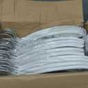 Premium PVC Coating Metal Hangers 40 Pack, Heavyduty, Non Slip Slimline, Suit Jacket T Shirt Hangers, Gold Hooks, Space Saving Clothes Hanger (White)