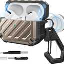 SUPCASE for AirPods Pro 2nd/1st Generation Case with Clean Pen & Carabiner (Unicorn Beetle Mag), [Military-Grade Protection] [Compatible with MagSafe] Anti-Scratch Hard Shell Magnetic Cover, Desert