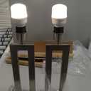 Seealle Nightstand Table Lamps for Bedrooms Set of 2 - Touch Bedside Lamp with USB C+A, 3 Way Dimmable Living Room Lamps for End Tables Set of 2(White&Gold) (Medium(19.6in))