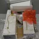 Scenekoy Alabaster Table Lamp Set of 2 with Night Light for Bedroom Living Room, 23" Rotary Switch Bedside Lamp with Linen Shade, Modern Nightstand Lamps for Room Office Dorm (White)