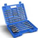 Worker Bee SDS Plus Rotary Hammer Drill Bits & Chisels Set,Concrete Masonry Hole Tool,17-Piece