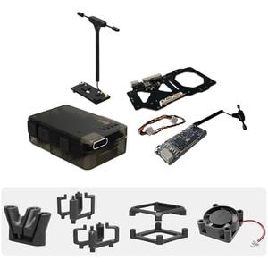RunCam XF C-20T/C-20D FPV Gimbal Mount Kit with FPV Head Tracking Transmitter & RX,Cooling Fan, Antenna Mount-Compatible with DJI O3,O4,O4 PRO,Walksnail Avatar,Moonlight for RC Cars,Airplanes,Drones