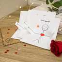 3 x Pop Up I Love You Cards Set of 3 with Envelopes, Love Note Greeting Cards for Valentines Day, Mothers Day, Fathers Day, Birthday, Standard