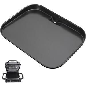 SafBbcue Grill Griddle Plate for Ninja Woodfire OG700 Series Outdoor Grills, for Ninja OG701 OG751 XSKGRDPLT Woodfire Grill Flat Top Griddle Plate Accessories, Non-Stick Griddle Pan with Oil Hole