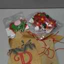 Christmas Burlap Banner and Felt Poinsettia Garland, Pre-strung Christmas Banners, Xmas Decorations for Home Mantel Office