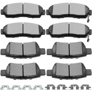 SCITOO Ceramic Brake Pad Front Rear Disc Set fit for 2005 2006 2007 2008 2009 2010 for Honda Odyssey