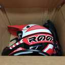 ROOZO Youth Kids Dirt Bike Helmet DOT Approved, Full Face Motocross Set, RED, Medium 