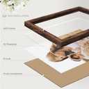 16x20 Picture Frame, Classic Brown 16 x 20 Poster Frame for Horizontal or Vertical Wall Mounting, 1 Pack