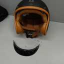 TRIANGLE 3/4 Motorcycle Helmet,Retro Open Face Adults Helmets with Visor,Half Face Moped Helmet for Men & Women,DOT Approved Helmets for Cruiser Scooter(S)