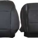 FZJDSD Black Driver Side Bottom and Top Lean Back Perforated Microfiber Leather Replacement Seat Covers Compatible with Subaru Outback 2015 2016 2017 2018 2019