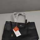 LOVEVOOK Laptop Tote Bag for Women 15.6 Inch Waterproof Leather Computer Bags Business Office Work Briefcase Black