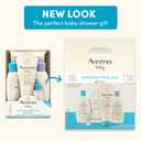 Aveeno Baby Welcome Little One Gift Set, Skincare Set with Nourishing Body Wash & Shampoo, Calming Bath Wash, All Over Wipes, Daily Moisturizing Lotion, & Balm, 5 Items