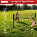 NEWBULIG Portable Badminton Net Set, 17FT Wide, Adjustable Height Multi Sport Net for Pickleball, Tennis, Volleyball, Soccer Tennis, Indoor Outdoor with Carry Bag, Easy Setup for Backyard