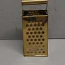 Large Stainless Steel 4 Sides Grater Slicer with Handle, Multifunctional Cutter Planing for Ginger, Garlic, Cucumbers, Carrots, Cheese, Potato, Ergonomic Design Kitchen Gadgets Accessories Gold