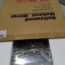 HNV 16"x12" Vanity Mirror with Lights, Hollywood Lighted Makeup Mirror with 10X Magnification, Smart Touch Control, 3 Color Dimmable LED, Square Frame Tabletop or Bathroom Dresser Mount (White)