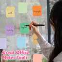 Maitys 24 Pads Round Corner Sticky Notes Bulk 3 x 3 Colorful Cute Pastel Self Sticky Note Macaroon Aesthetic Shaped Memo for Office School Student Teacher Nurses Supplies 2400 Sheet 12 Color