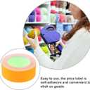 Pricing Labels,Label Sticker Paper,Labels Roll for Refill Prices Marking,Blank Prices and Date, for Retail Refill Tags,1 Sleeve, 10 Rolls, 5000 Grids,Random Color