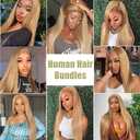 30 Inch #27 Blonde Bundles Human Hair Straight 1 Bundle 100 Gram/Bundle Unprocessed Brazilian Virgin Hair Honey Blonde Straight Bundles Human Hair Extensions