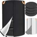 Tire Cover for Storage, Dual-Sided Use, 420D Waterproof Tire Storage Bag with 4 Felt Pads, Waterproof Zipper, Reflective Handles, UV Protection, Dirt-Resistant for Indoor & Outdoor Use M (M(28.7*43.3in))