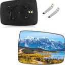 BDFHYK Mirror Glass Compatible with Dodge Ram 1500 2500 2009-2018 Side View Exterior Convex Mirror with Backing Plate, Replaces 68050298AA, 68079362AA, Heated (Right Side)