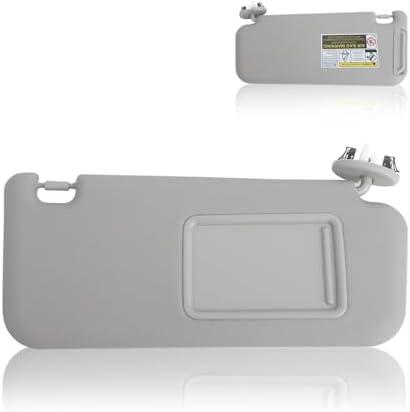 ZONFANT Grey Right Passenger Side Sun Visor Without Sunroof Compatible with Toyota Vehicle 2006-2013 RAV4, Replace#74310-42452-B2