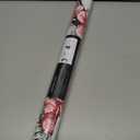 Halloween Skull Floral Peel and Stick Wallpaper Red Sugar Skull Floral Gothic Wallpaper Vinyl Removable Self Adhesive Wall Paper for Bedroom Cabinets Accent Wall Decorations 17.3"x118"