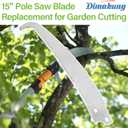 15 Inch Pole Pruning Saw Blade Replacement for Fiskars Chain Drive Extendable Pole Saw & Pruner, Tree Trimmer Saw Blade for Gardening Hand Saw Branch Cutting Tool Part
