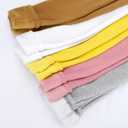 KEREDA Girls Fleece Lined Leggings Winter Warm Pants for Kids 3-14 Years (5-6 Years, Navy)