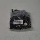 Sexy Ribbed Bikini Set 2 Piece Womens High Waisted V-Cut Cheeky High Leg Tummy Control Longline Swimsuit (Medium, Black)