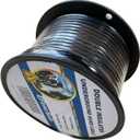 Electric Fence Double Insulated Underground Cable 12-1/2 Guage / 2.5mm Steel Wire Core, 164 Feet Length, Spooled on Plastic Cable Reel