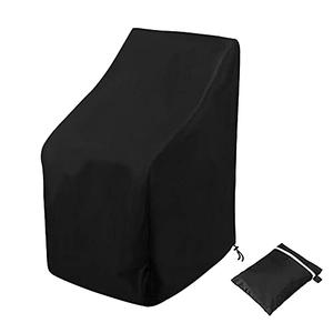 Stacking Outdoor Chair Cover Waterproof, Uranshin Outdoor Patio Furniture Covers Stacked Chairs 210D, Lounge Chair Covers Outdoor Stack Chairs for All Weather Protection, Black, 25"L x 25"W x 47”H Stacking Outdoor Chair Cover Waterproof, Uranshin Outdoor Patio Furniture Covers Stacked Chairs 210D, Lounge Chair Covers Outdoor Stack Chairs for All Weather Protection, Black, 25"L x 25"W x 47”H